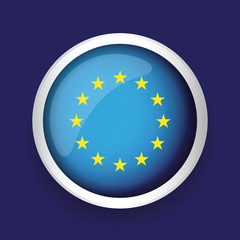 Europe flag (EU) vector