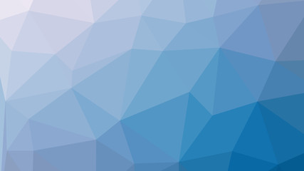Abstract blue gradient lowploly of many triangles background for use in design