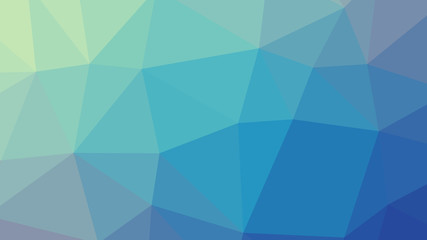 Abstract blue gradient lowploly of many triangles background for use in design