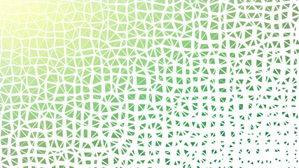 Abstract green gradient lowploly of many triangles background for use in design