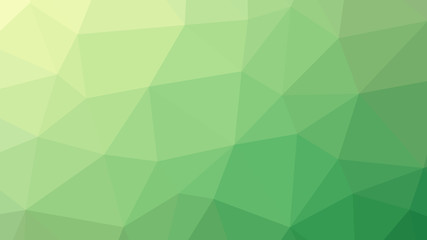 Abstract green gradient lowploly of many triangles background for use in design