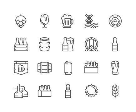 Line Beer Icons