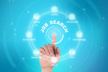 JOB SEARCH TECHNOLOGY COMMUNICATION TOUCHSCREEN FUTURISTIC CONCE