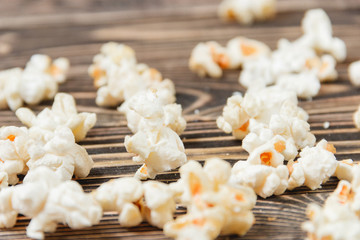Popcorn Texture Background Unhealthy Food