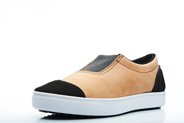casual nude men shoe
