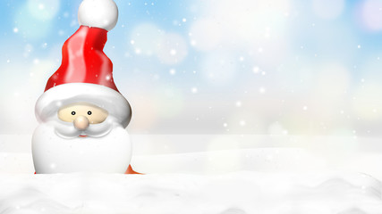 christmas winter festive background 3d figure render design