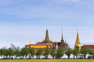 Naklejka premium Grand Palace view of bangkok