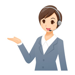 女性　案内　ポーズ