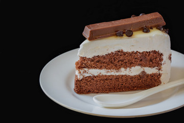 slice  chocolate cake
