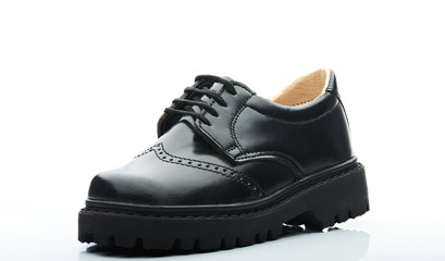 classic leather boy shoe