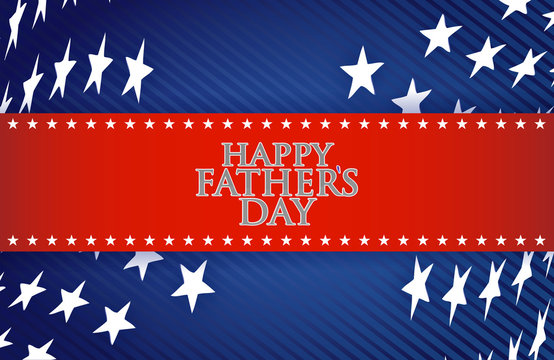 Happy Fathers Day Patriotic Background