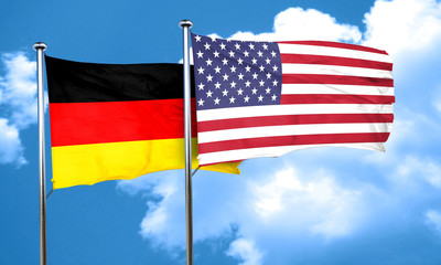 German flag, 3D rendering