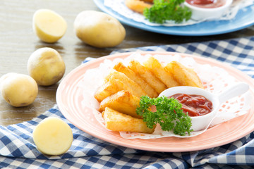 delicious food on table