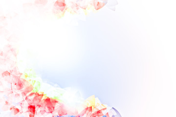 Abstract triangles background with light flare illustration art; decoration backdrop card business modern graphic design style wallpaper.