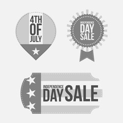 Independence Day 4th of July festive Banners Set