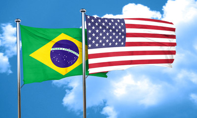 Brasil flag, 3D rendering