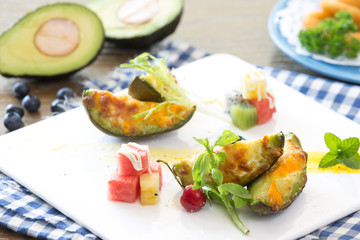 delicious food on table