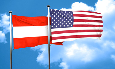 Austria flag, 3D rendering