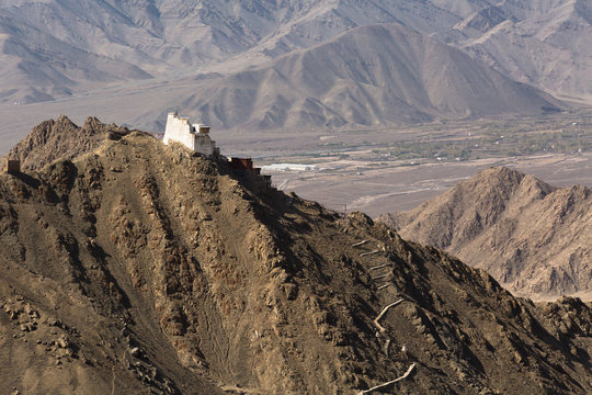 Fort and Namgyal or red gompa is main Buddhist centre in Leh-Lad