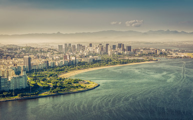 Rio De Janeiro day panorama, Brazil