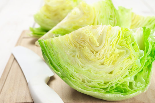 Cutted iceberg lettuce