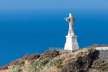 The Christ the King statue on Madeira island, Portugal