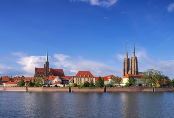 Obraz premium Breslau Dominsel - Breslau the cathedral island