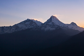 Surise in de Himalaya