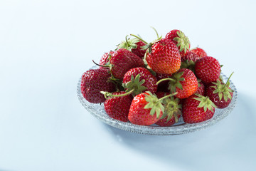 Fresh delicious strawberry served on the table
