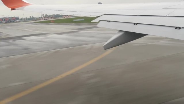 The view from the airplane window.
