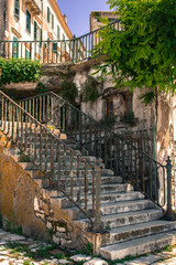 Fototapeta na wymiar Steet in Corfu