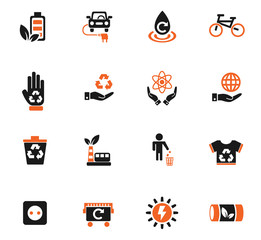 alternative energy icon set