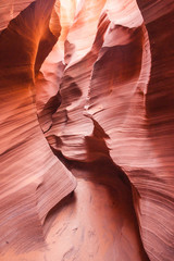 Narrow Sandstone Canyon Walls