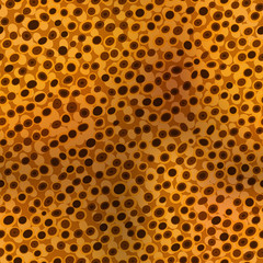 Imitation leopard or a sea fish skin seamless pattern. Cartoon style.