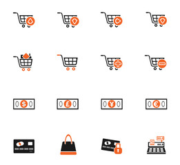 marketing and e-commerce icon set