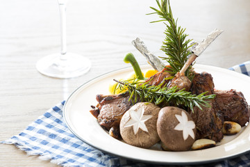 delicious food on table