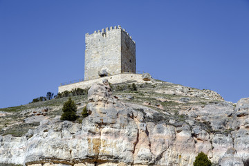 Fototapeta na wymiar Castle Langa de Duero Spain