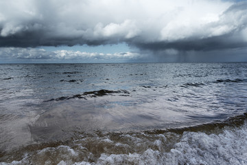 Stormy Baltic sea.