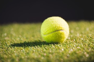 Close up of tennis ball