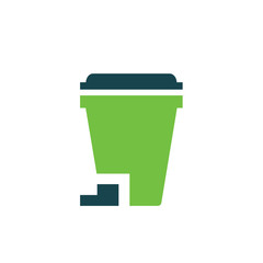 design bin icon  green