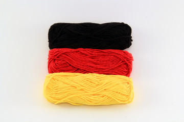 Wolle Landesflagge (02) Deutschland
