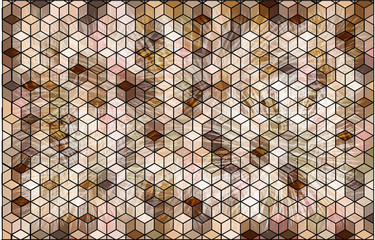 Abstract background with cubes. Abstract illustration.