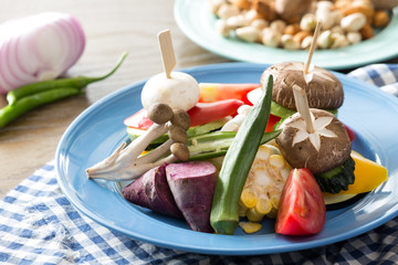 delicious food on table