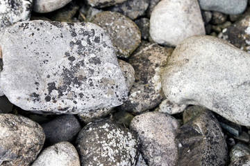 viele verschiedene Kieselsteine