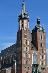 Fototapeta na wymiar Kościół Mariacki, Rynek Główny, Kraków