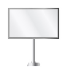 Pillar banner billboard ad vector illustration.