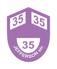 Street sign or house number