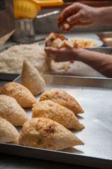 The making of sicilian arancini