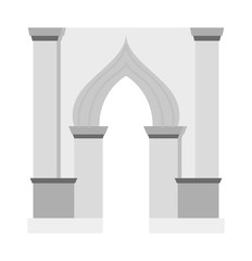 Fototapeta premium Arch vector icon isolated