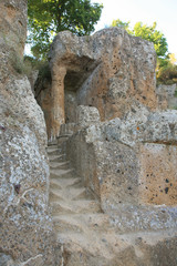 Toscana,Grosseto,necropoli etrusca,la tomba di Ildebranda.